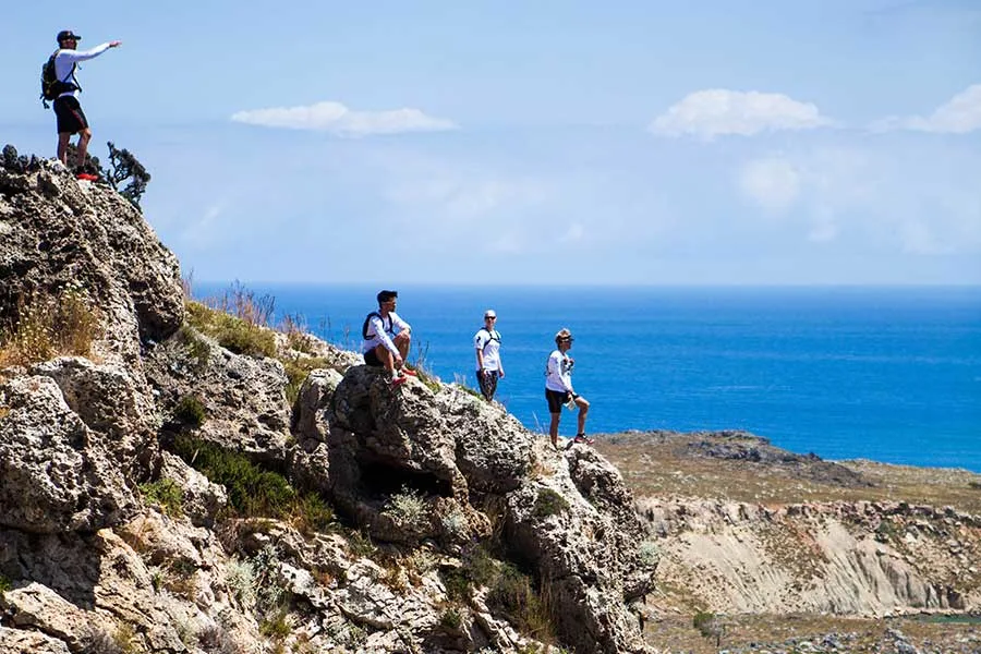 Trail löpning på Rhodos