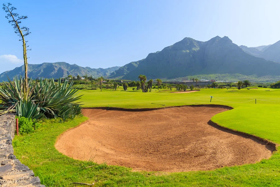 Bunker op een golfbaan