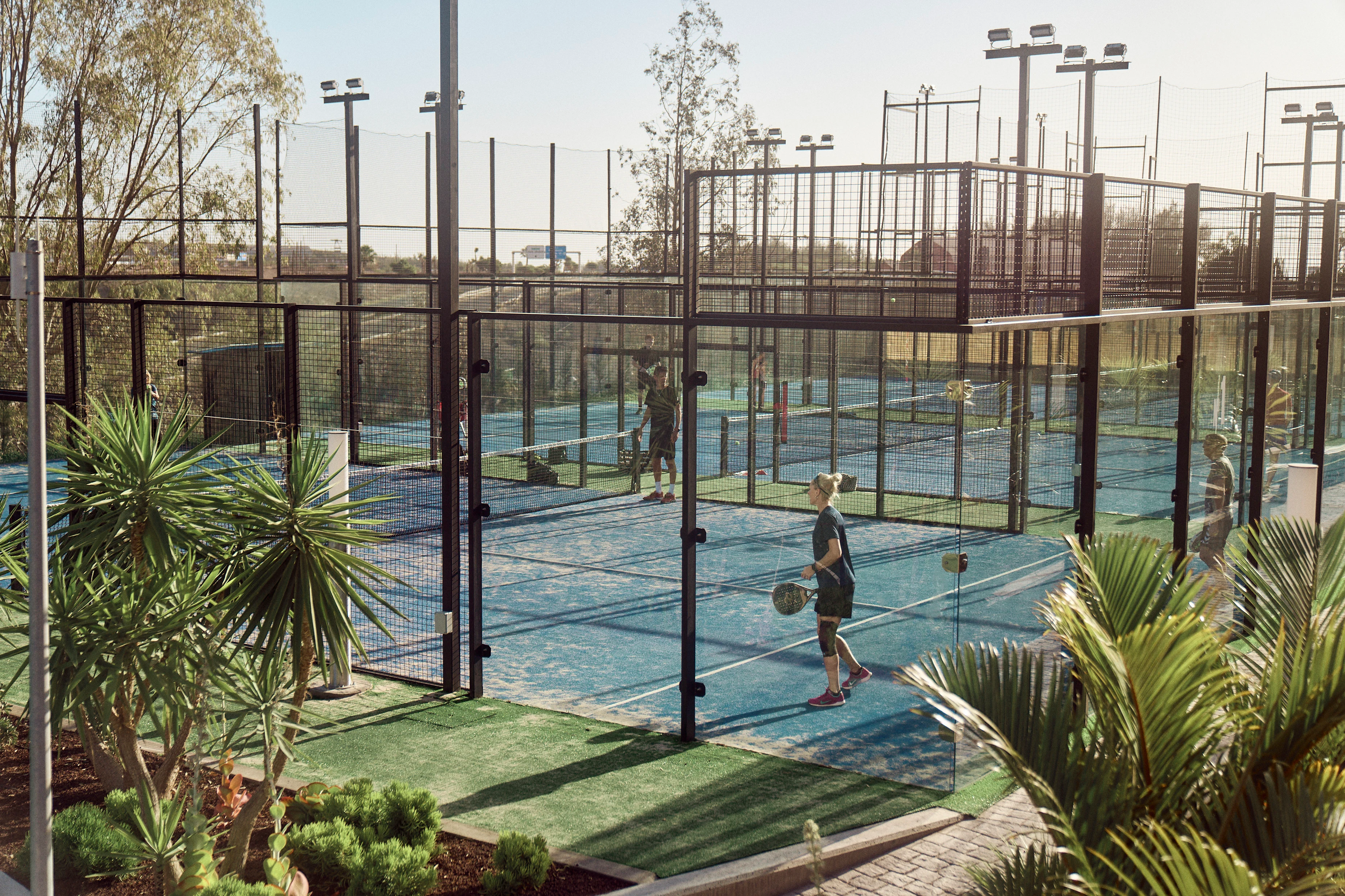 Padelbanen op Monte Feliz