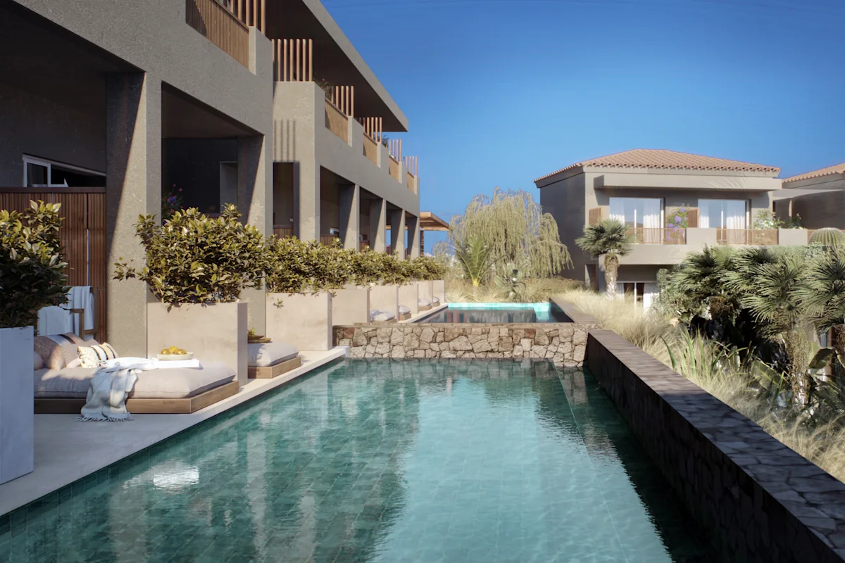 Pool på hotellet Seagonia i Paleros