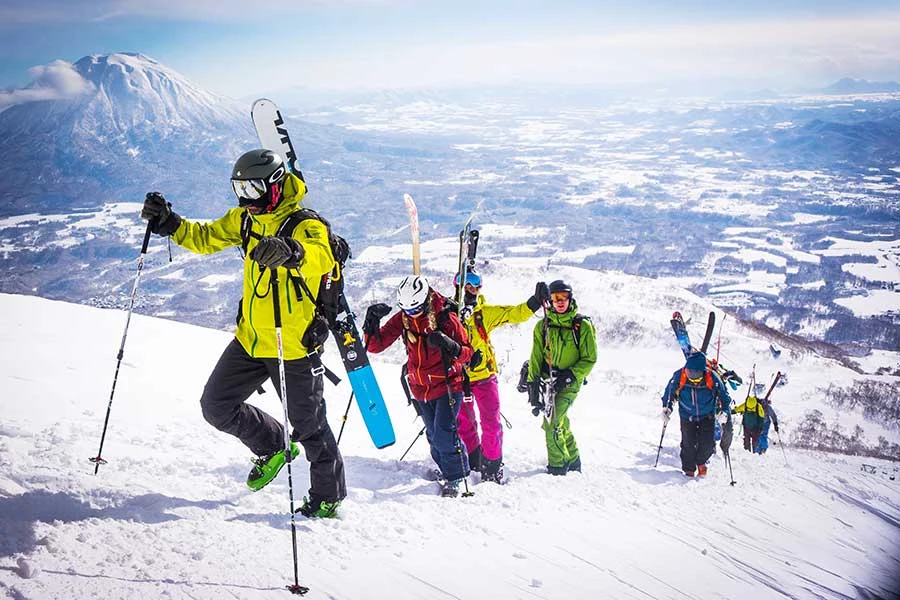 Ski hike in Japan