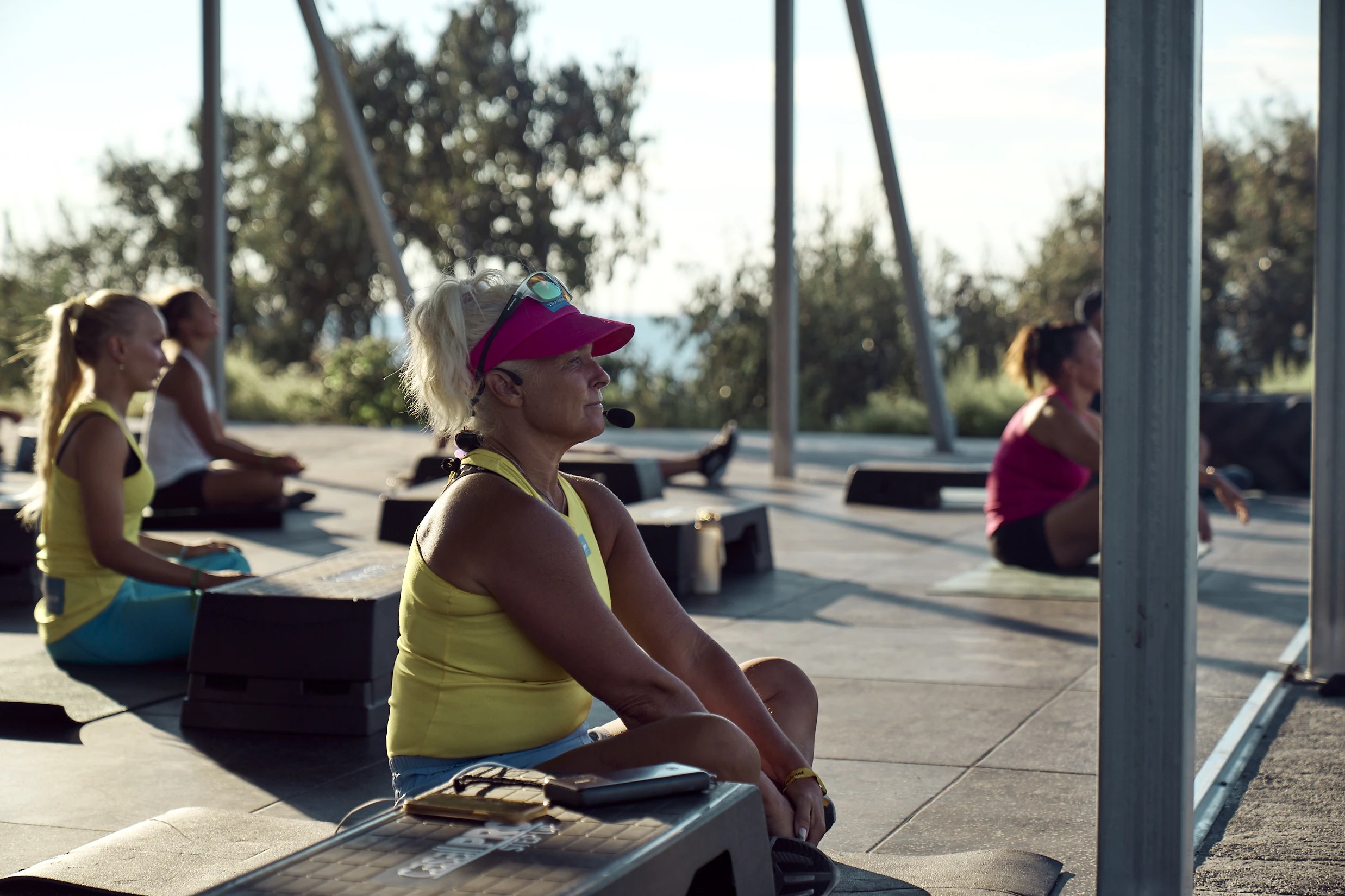 Petra Johansson fra Swedish Training Camp leder Yoga