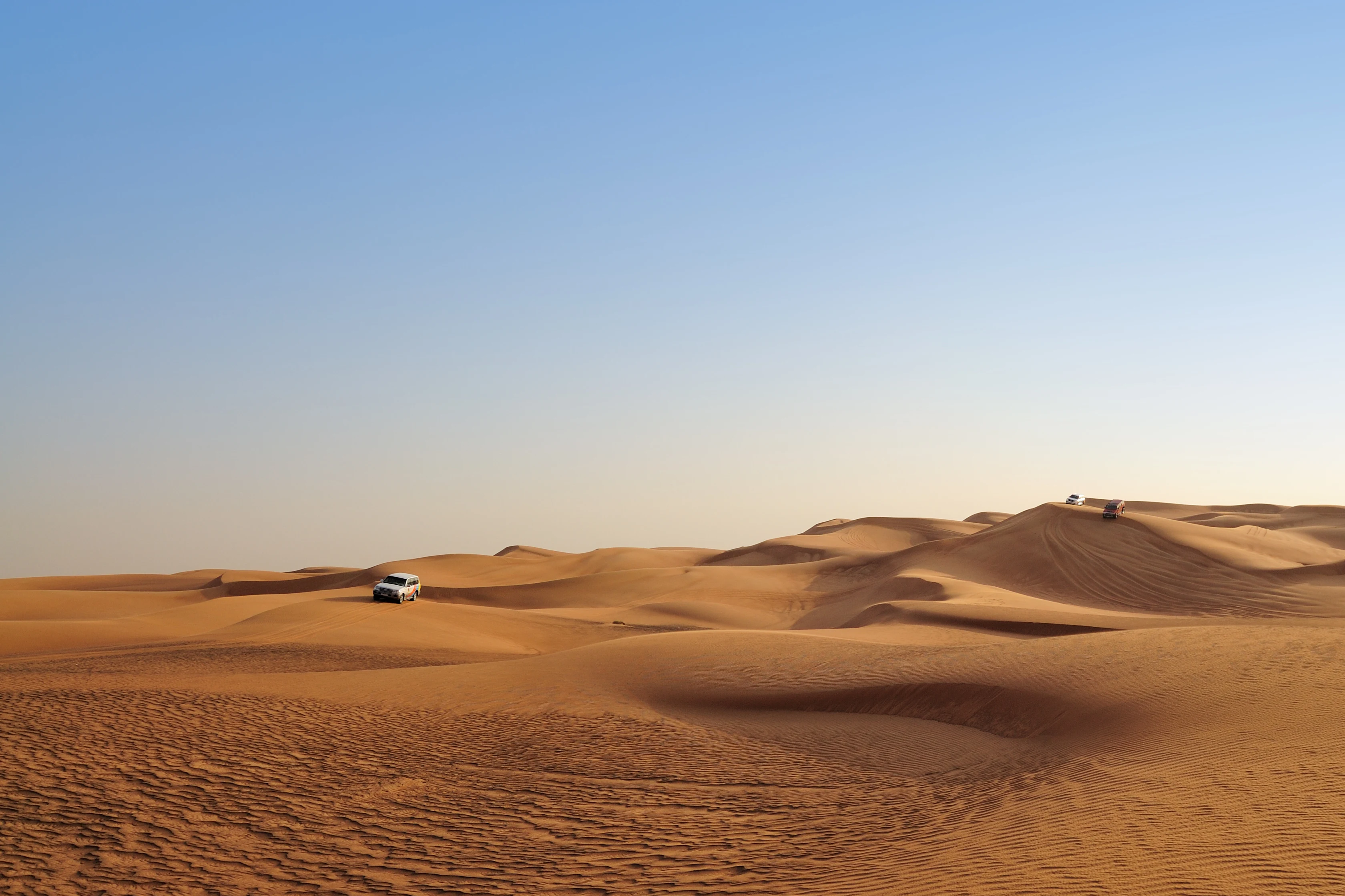 Utsikt over ørkenen utenfor Ras Al Khaimah