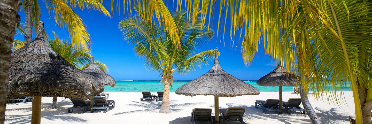 Strand på Mauritius