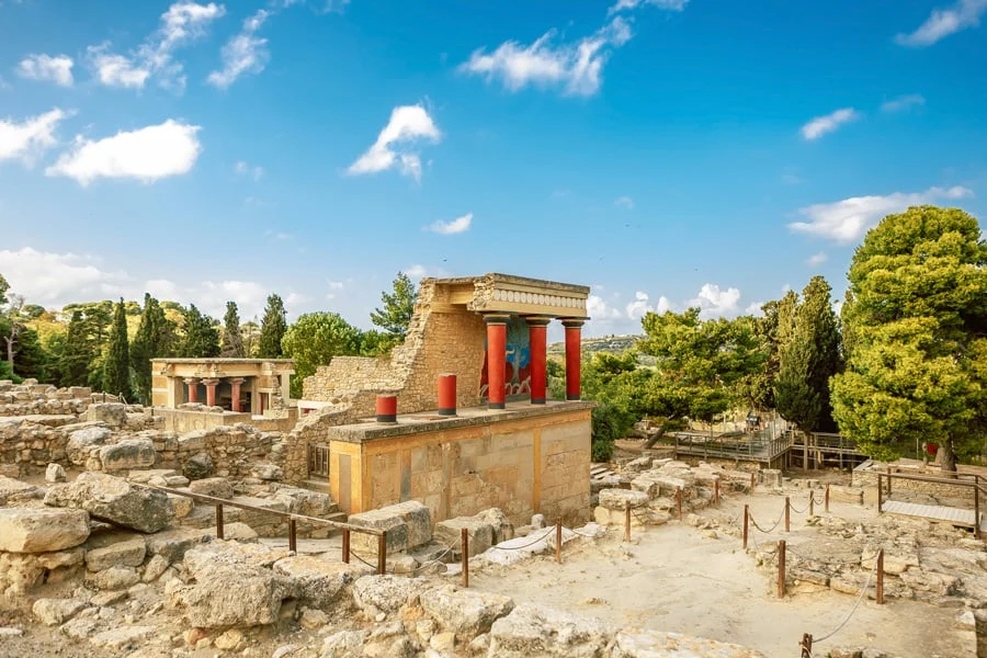 Knossos op Kreta