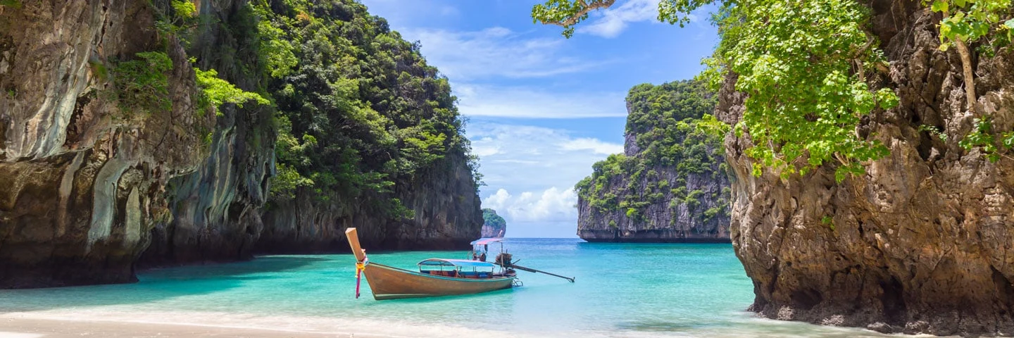 thailand strand båt