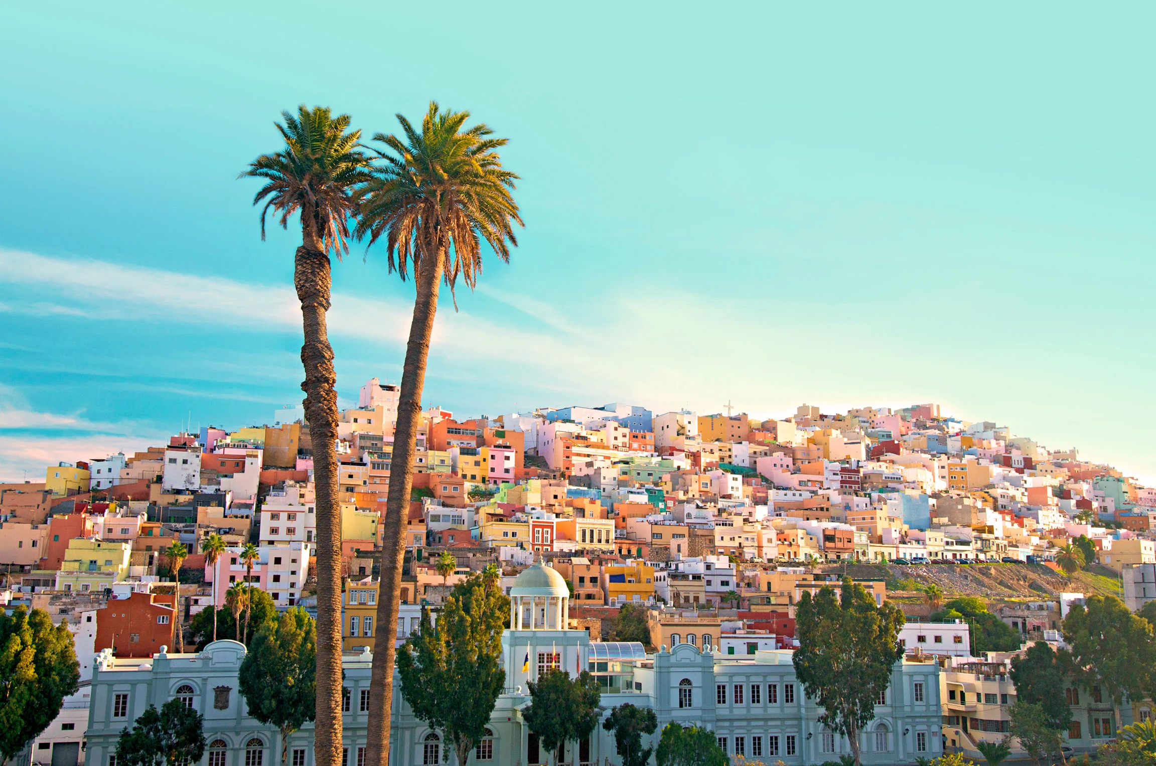 Vy över Las Palmas på Gran Canaria