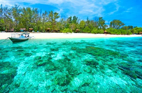 Vakker strand i Ubud på Bali