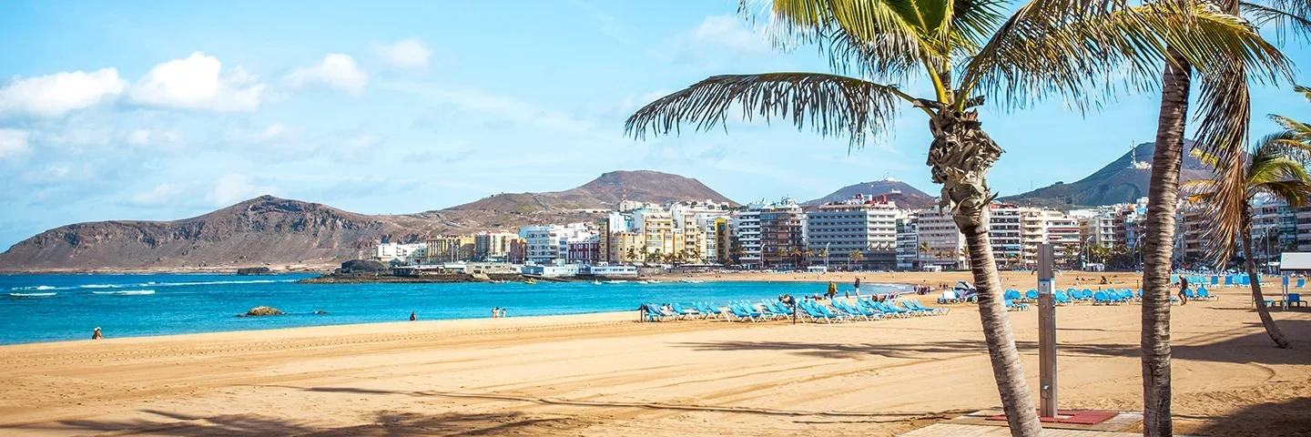 Bilde fra stranden i Las Palmas, Las Canteras