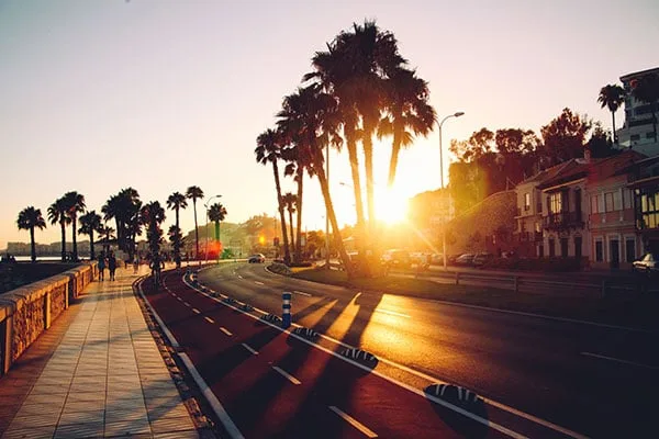 malaga strandpromenad