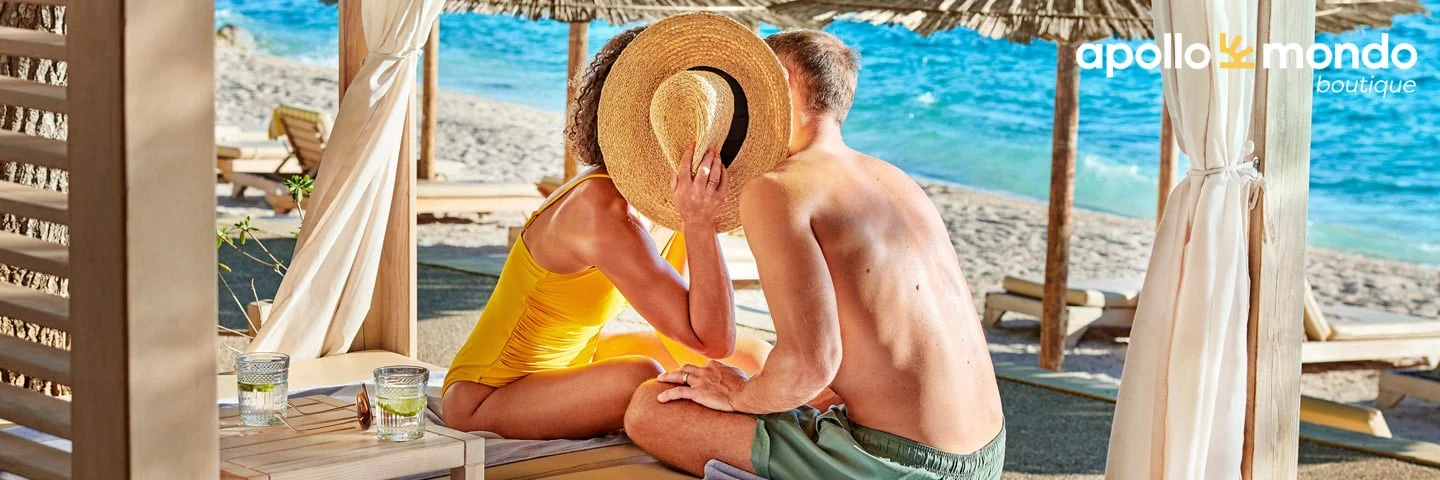 koppel op strand