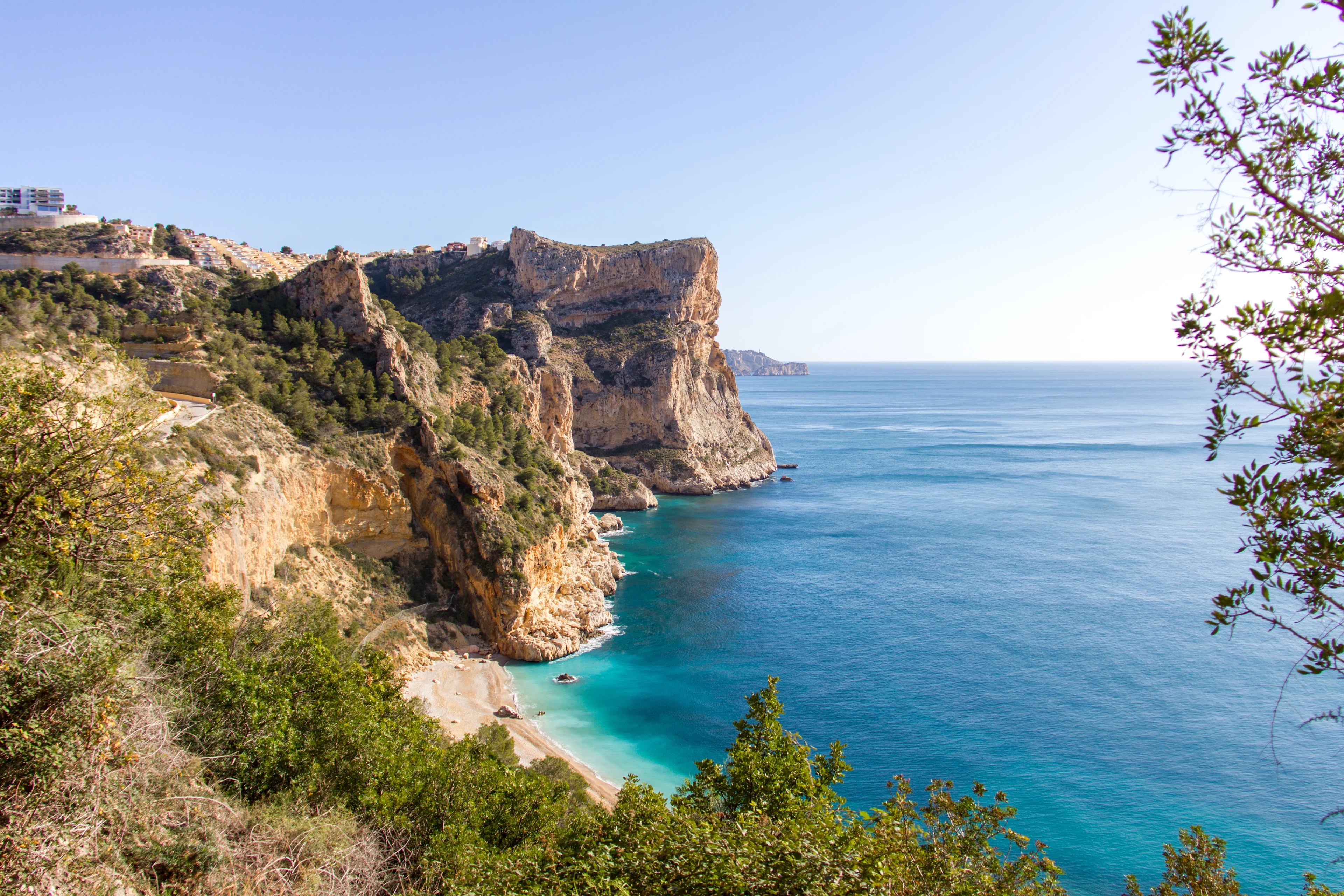 Stranden Cala del Moraig på Costa Blanca