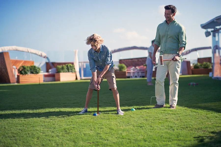 Crocket on a cruise ship