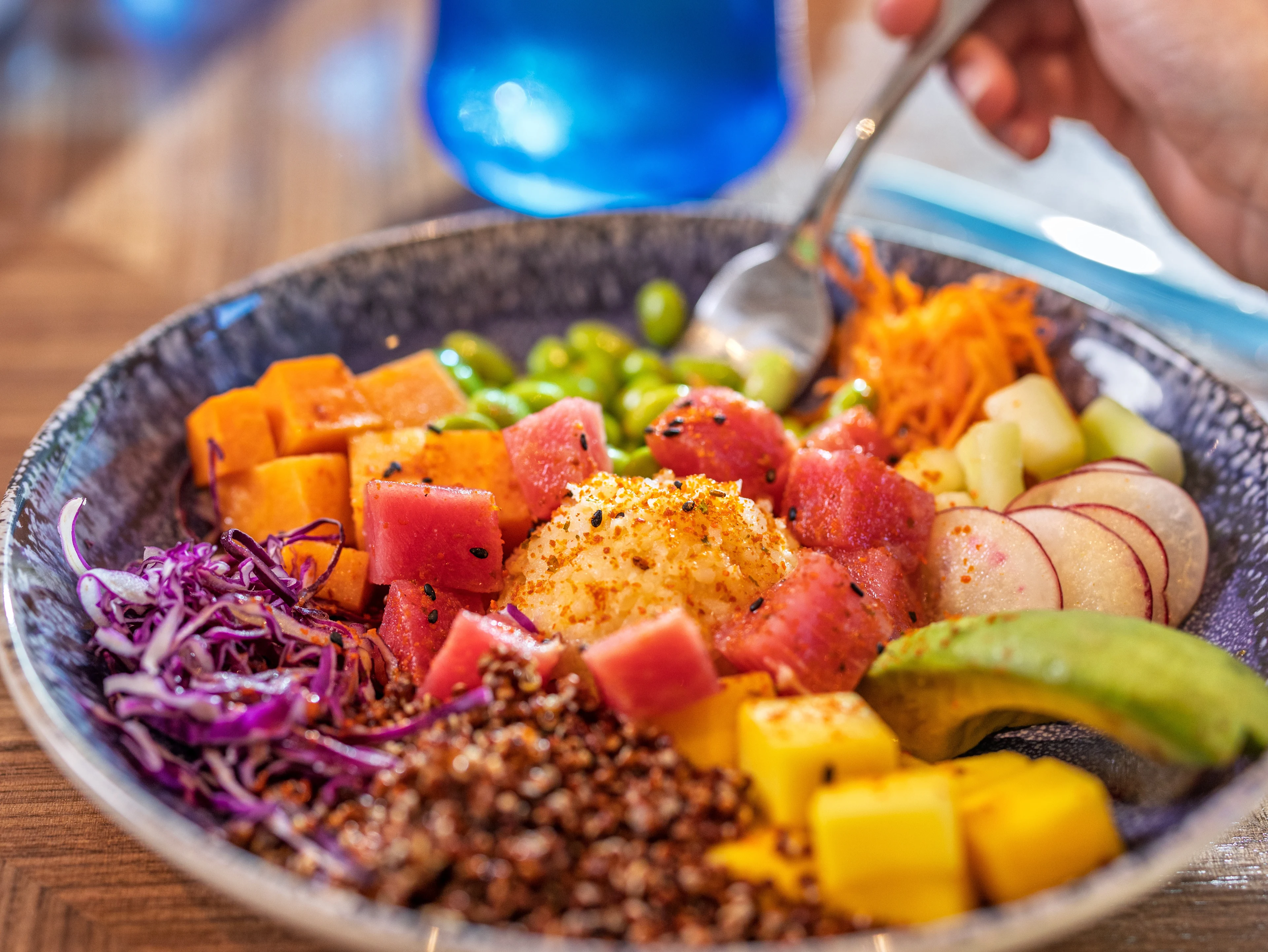 Närbild på mat ombord på en kryssning