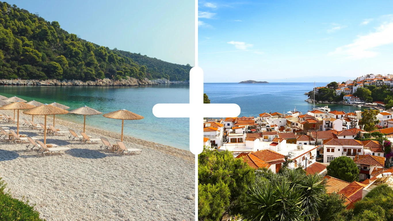 Kombiner Alonissos og Skiathos