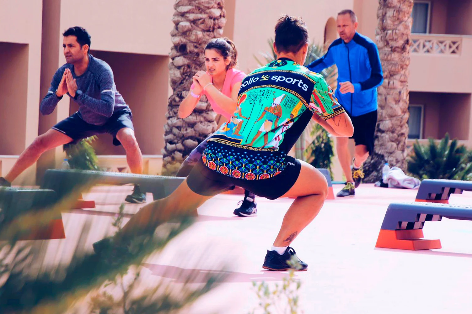 Träningspass på Aqua Vista i Egypten