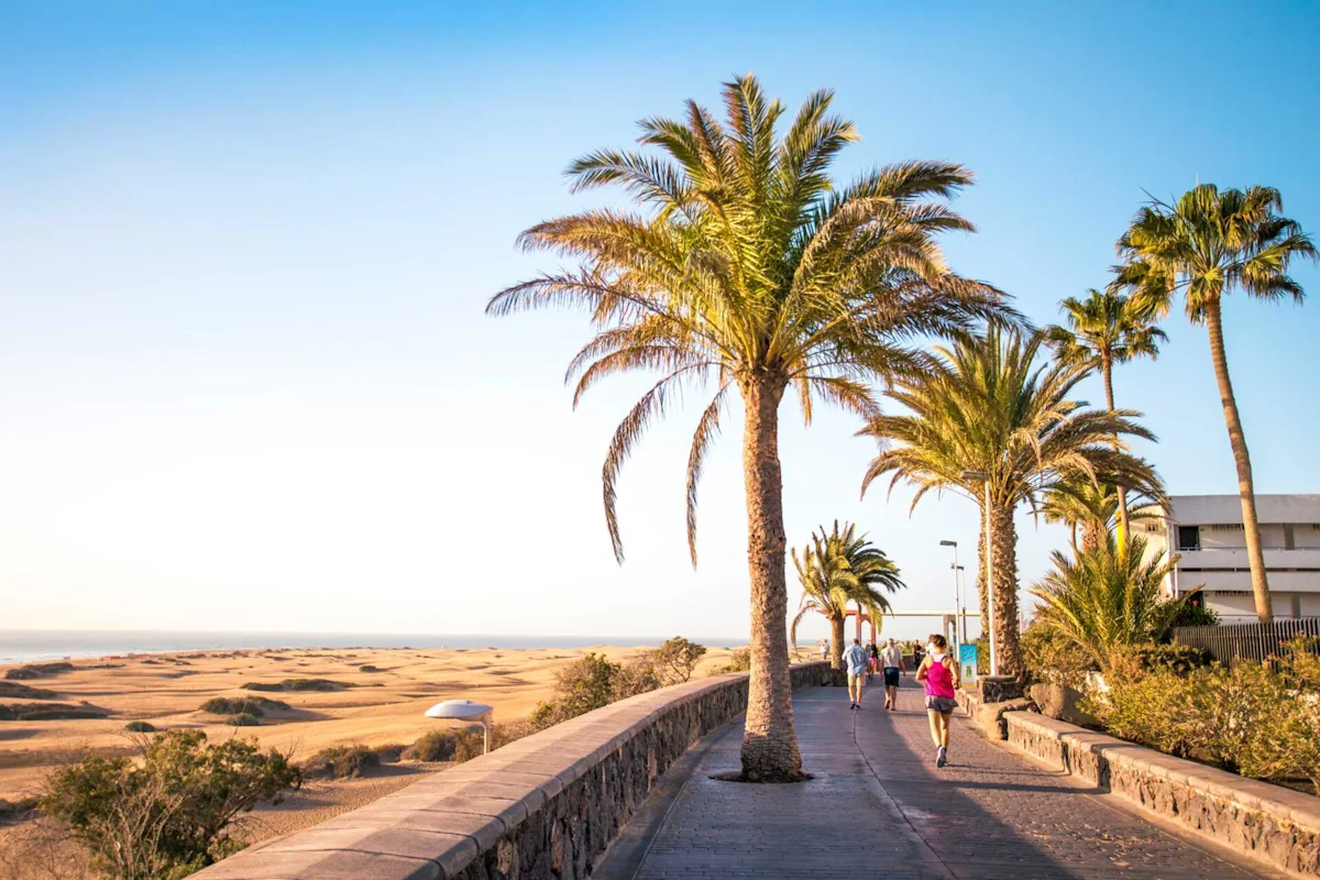 Tur på stranden på Gran Canaria