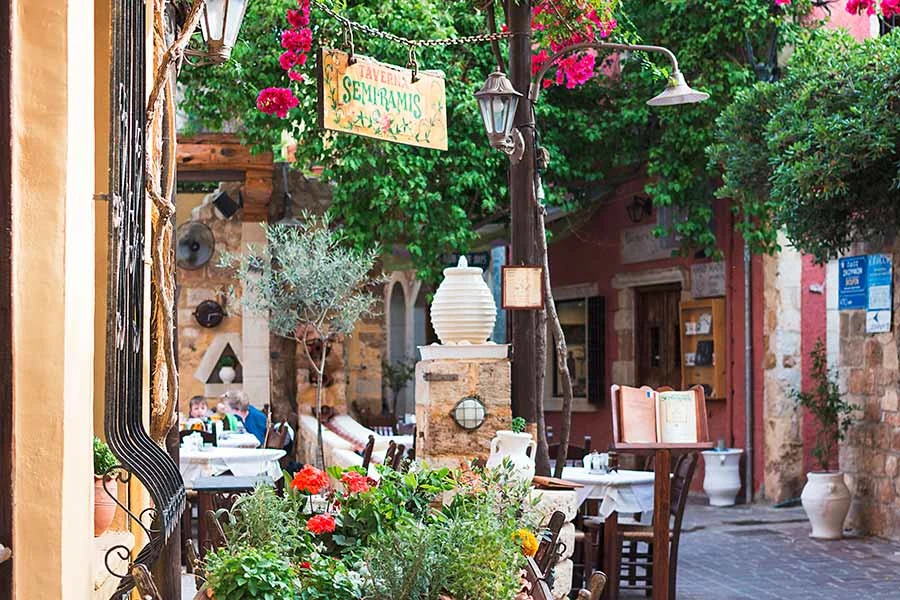 Chania stad op Kreta