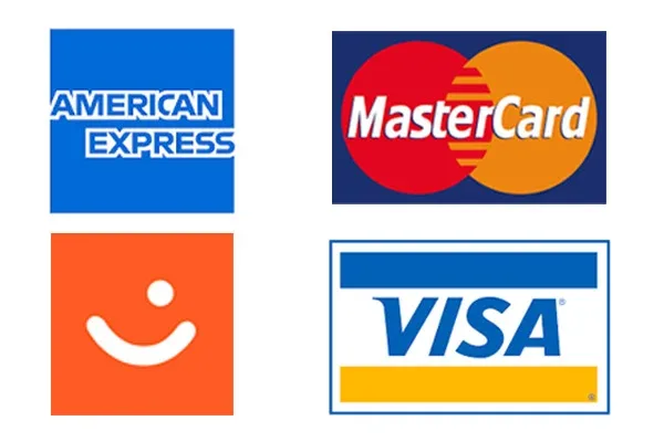 logo Vipps, american express, mastercard, visa