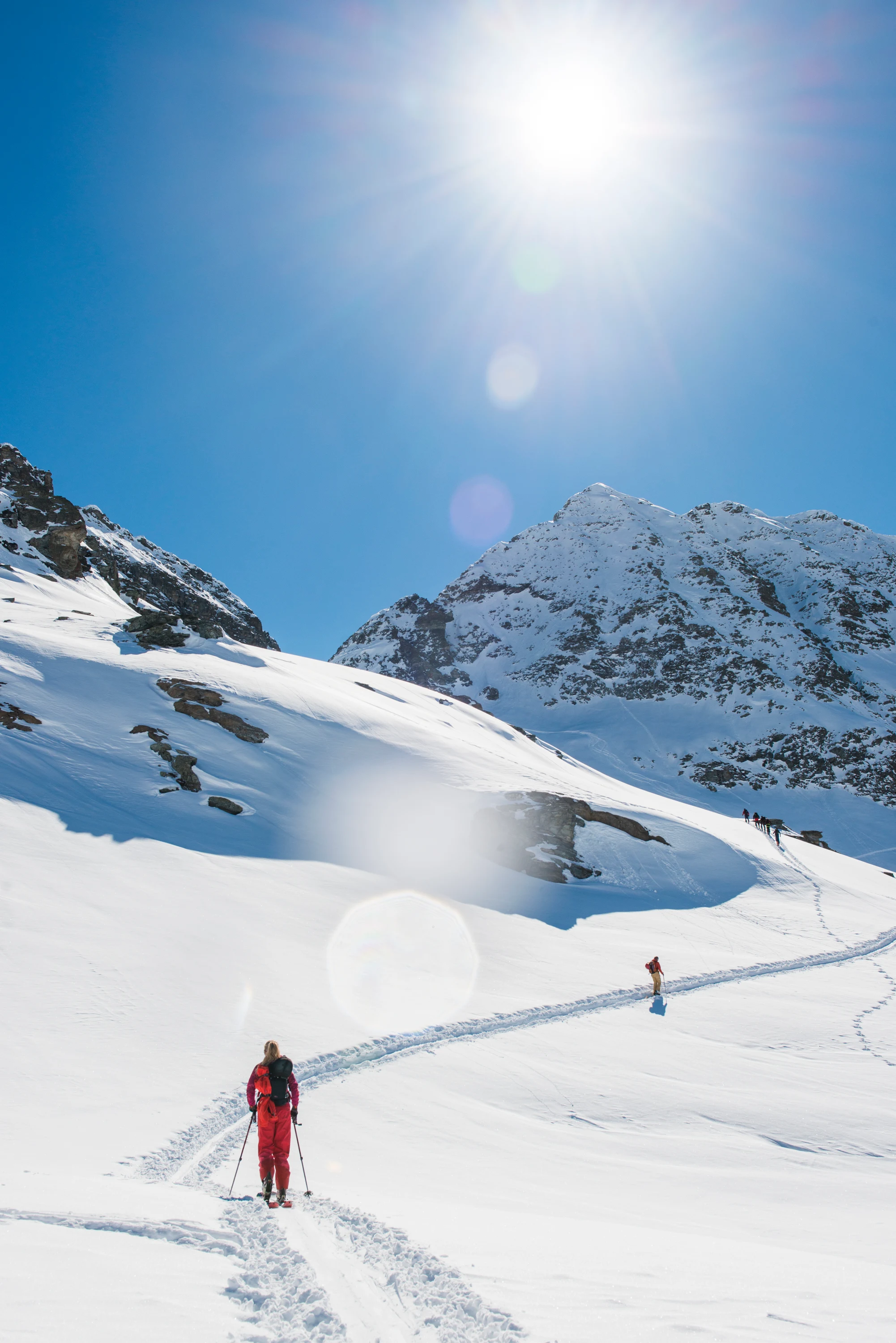 Topptursåkning i Alagna Italien