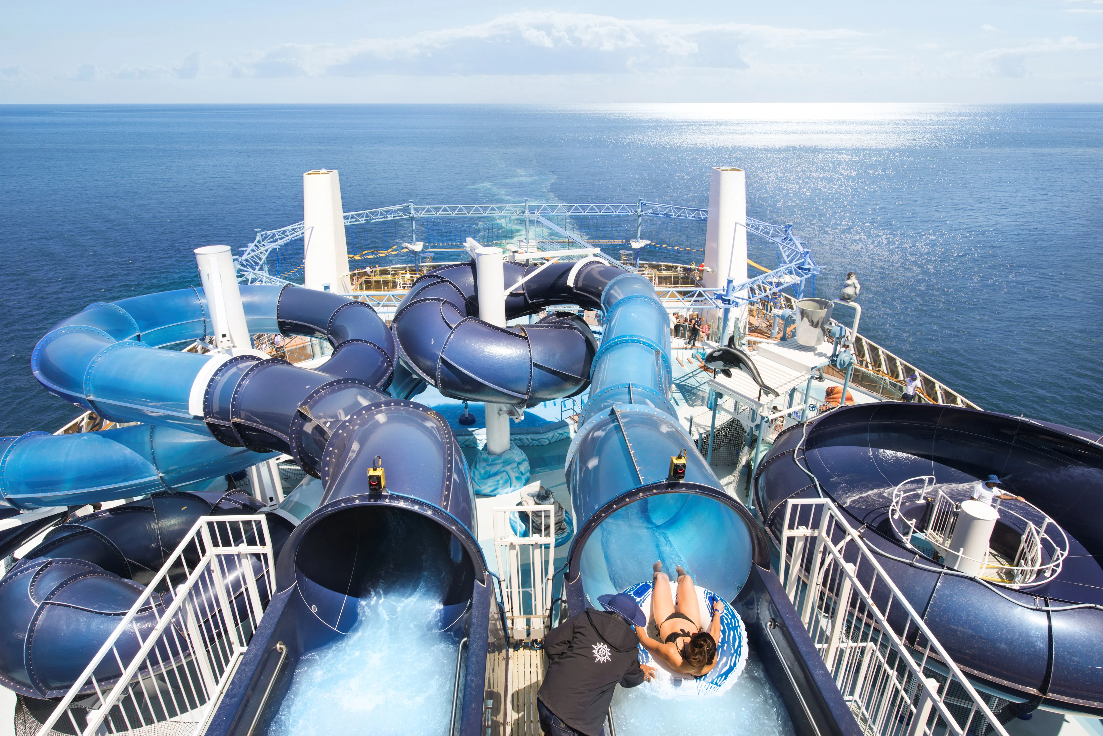 vattenpark ombord på MSC Cruise