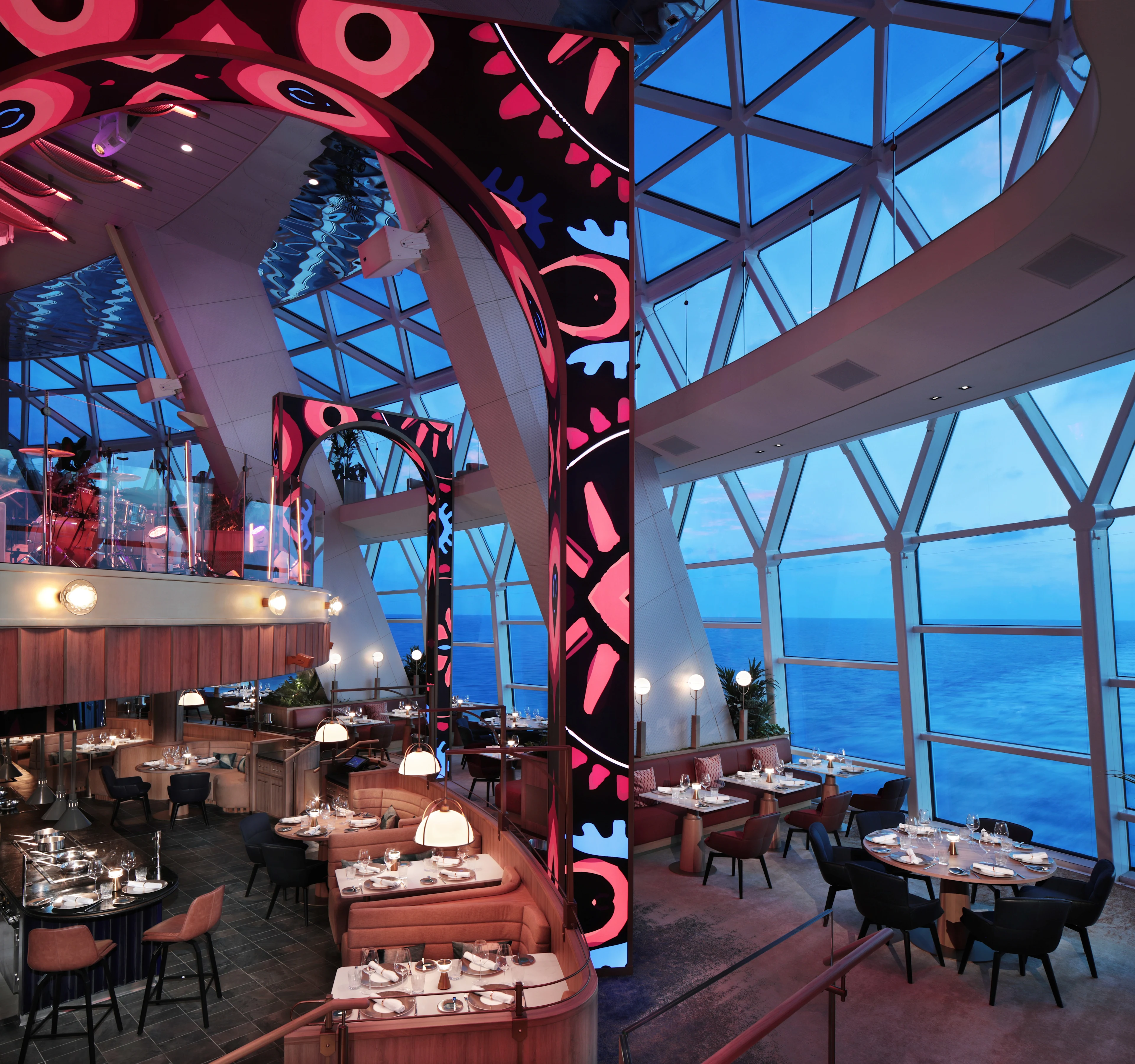 Restaurang ombord på Celebrity Cruises