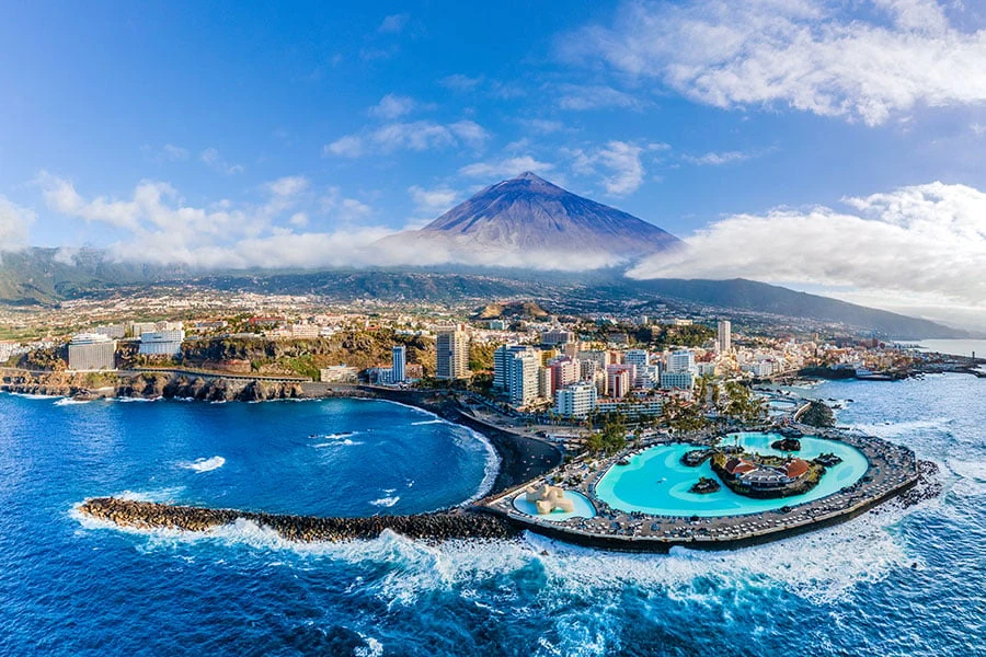 Utsikt over Puerto de la Cruz