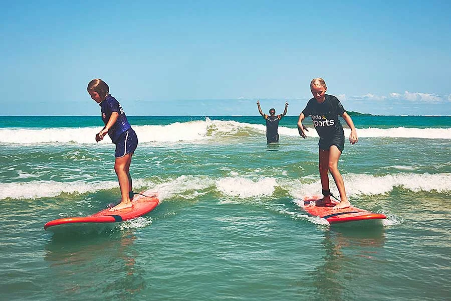 surfing kids