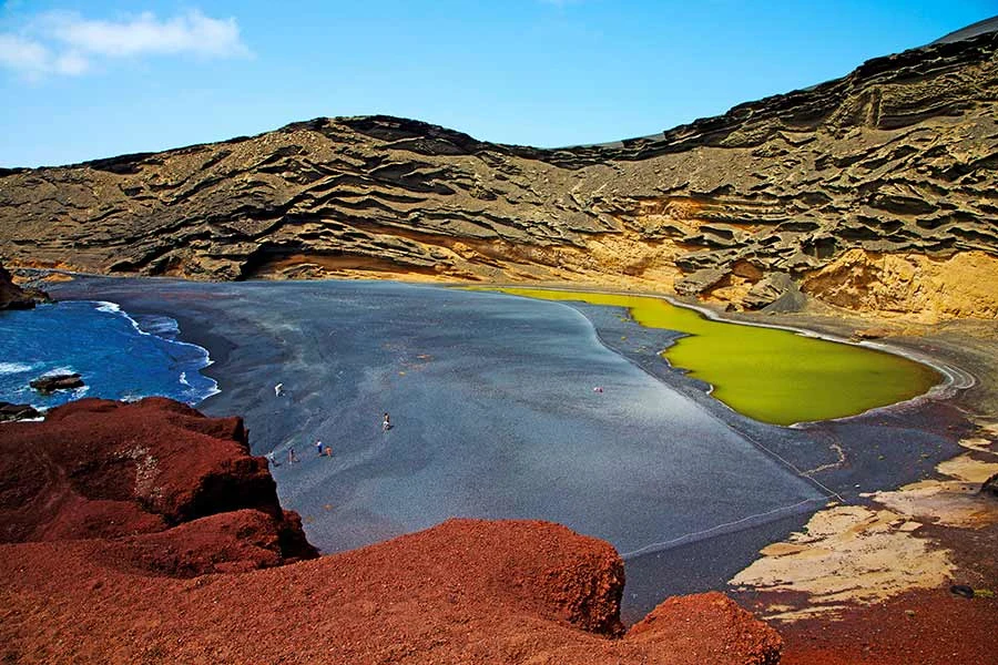 El Golfo och den smaragdgröna kratersjön Charco de los Clicos