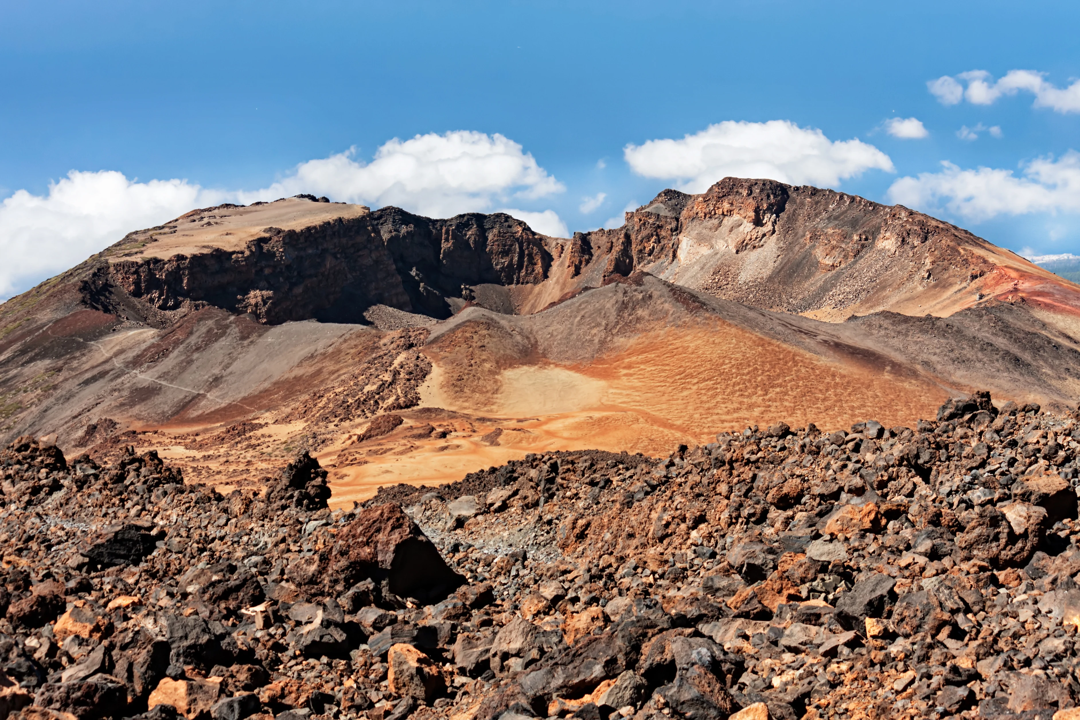 Vulkaniskt landskap på Teneriffa