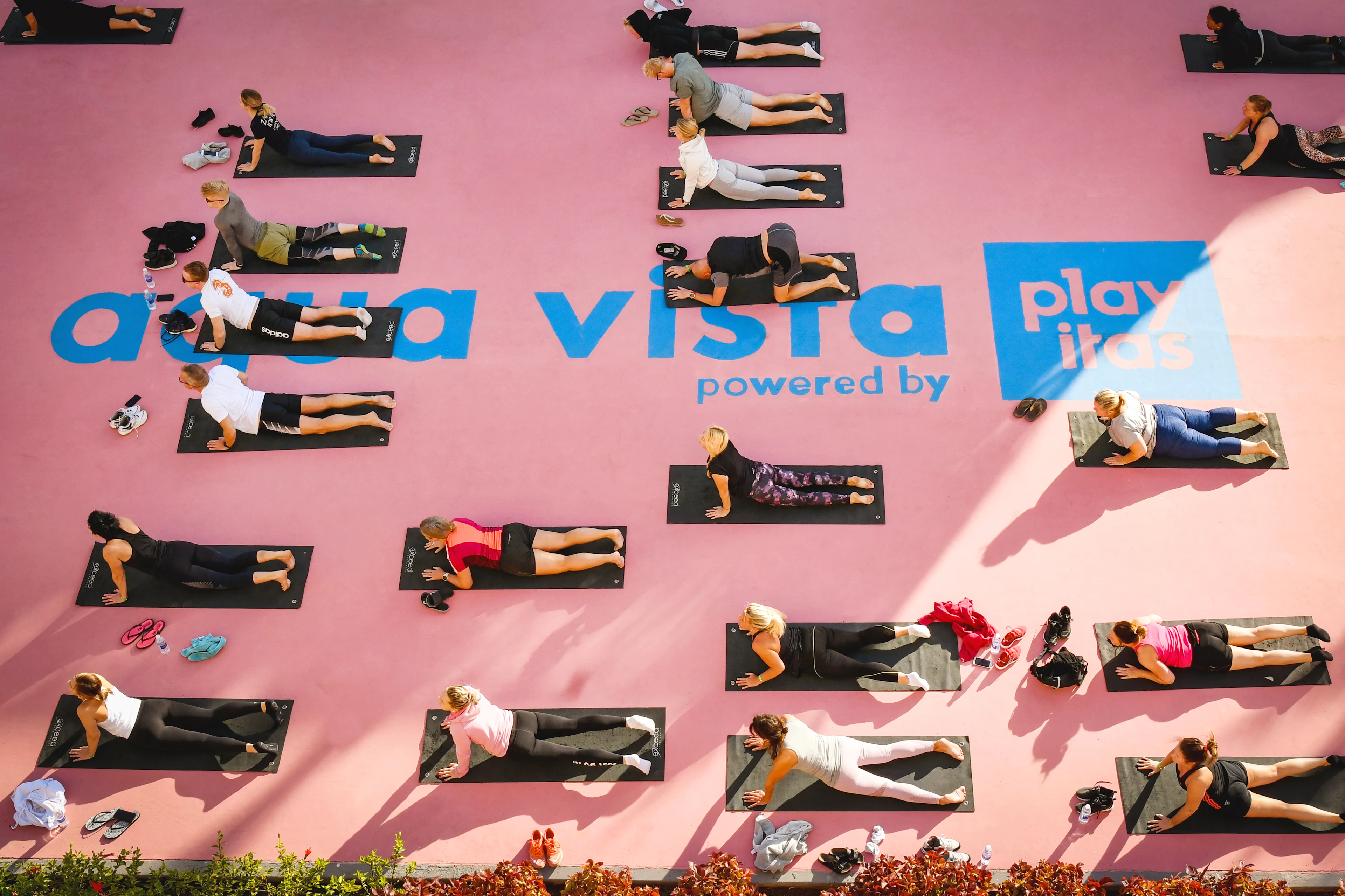 Aqua vista yoga class