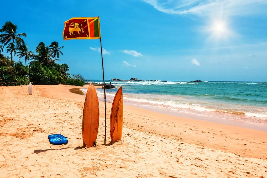 surfstrand i sri lanka