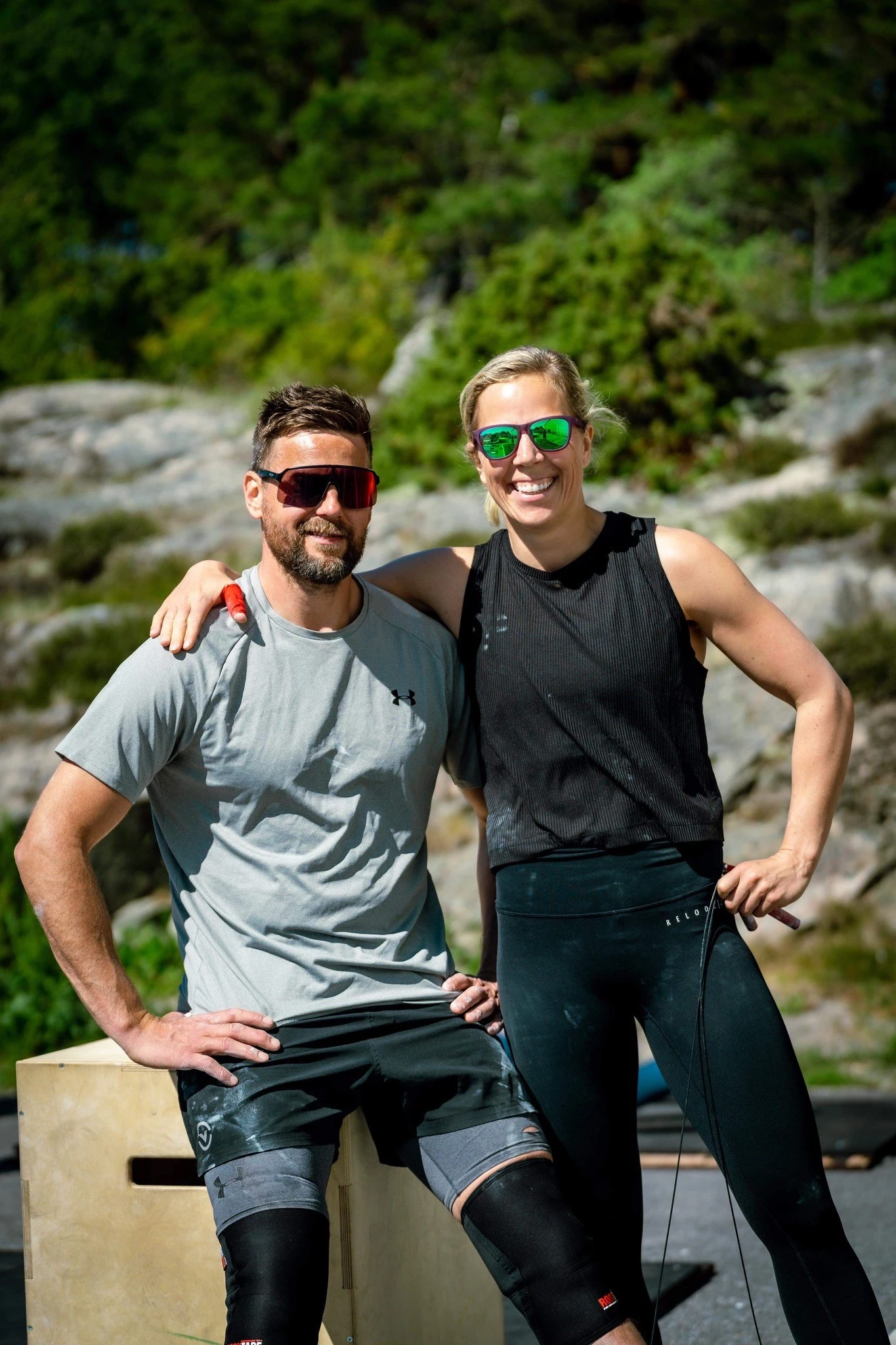 Anders & Anne Marte er et på trening og på hjemmbane