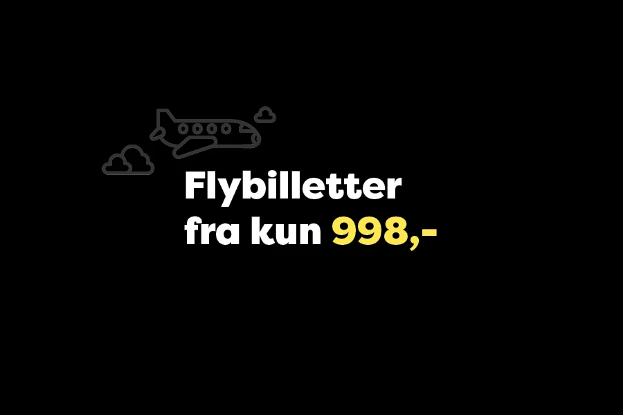 Flybilletter fra 998,–