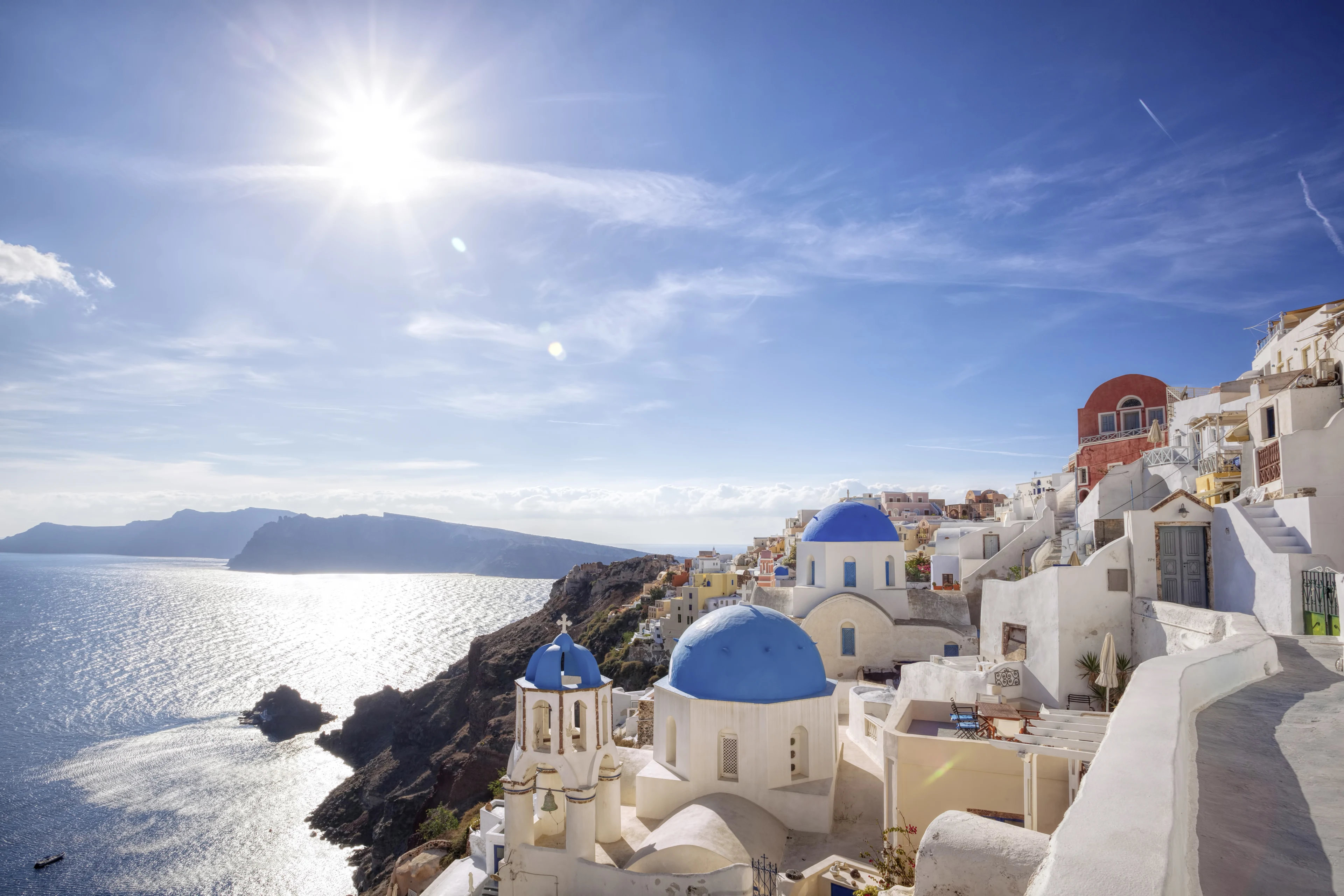 santorini utsikt över calderan