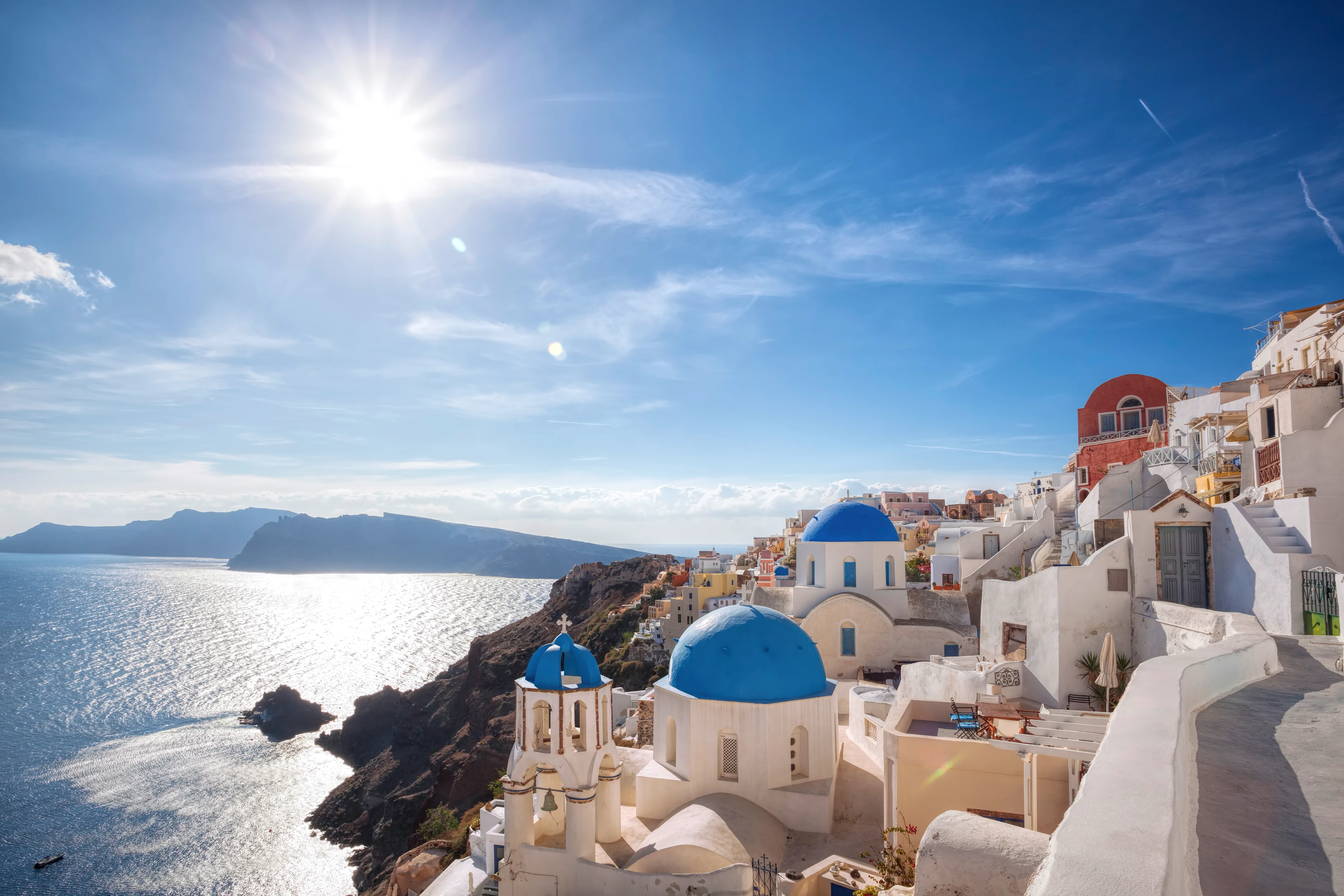 santorini utsikt över calderan