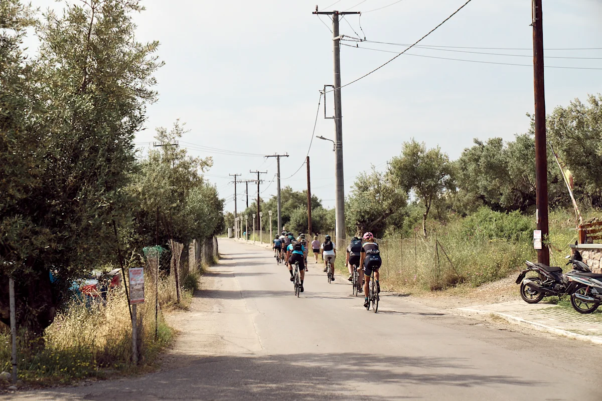 cykelgrupp på Rhodos