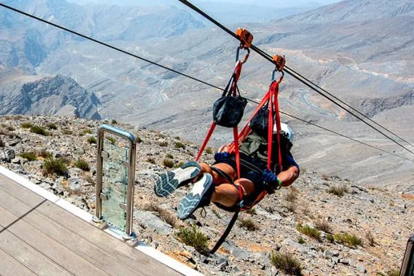 Zip-line i Emiratene