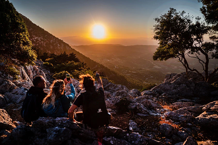 Vandring i bergen på Rhodos
