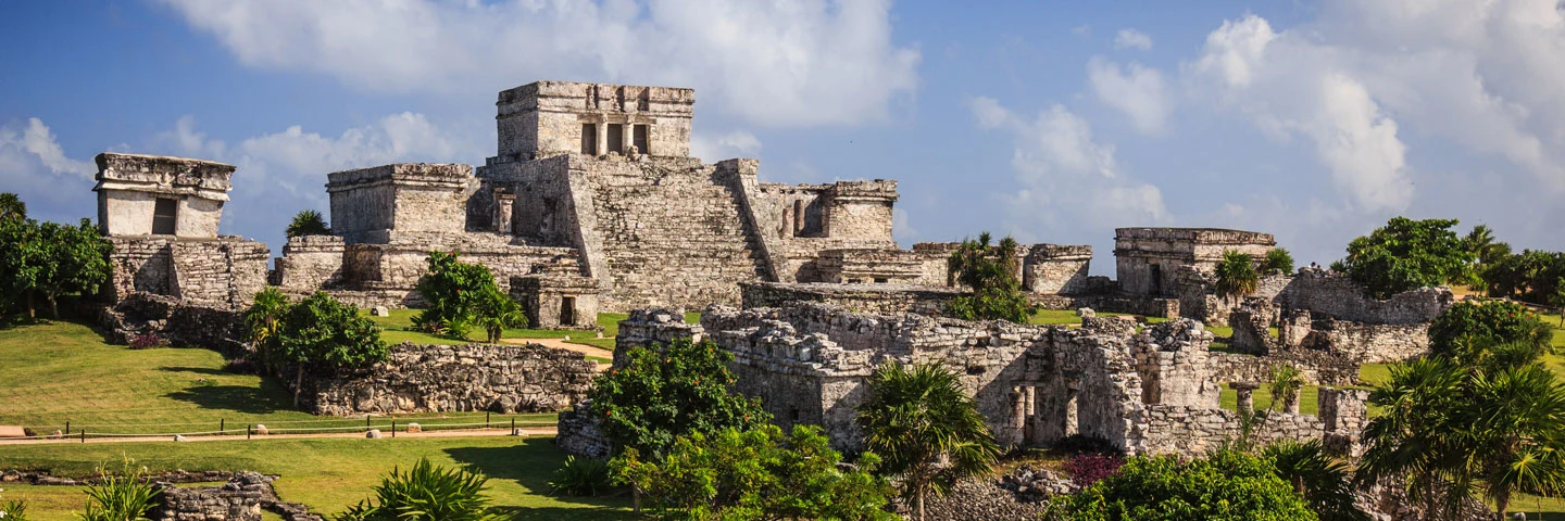 Maya-ruinene i Tulum i Mexico