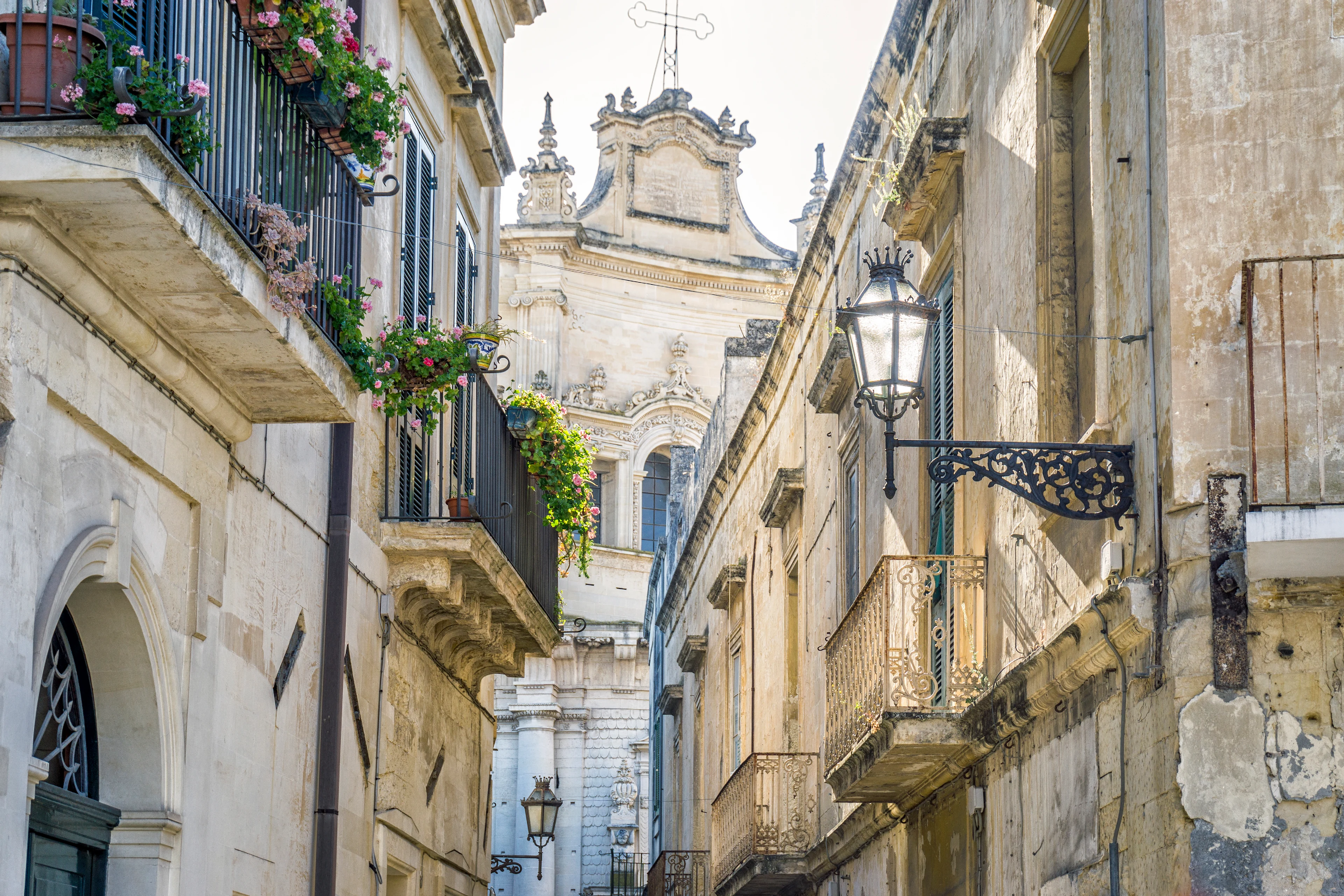 En charmerende gade i Lecce