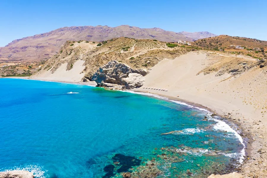 stranden Agios Pavlos på Kreta