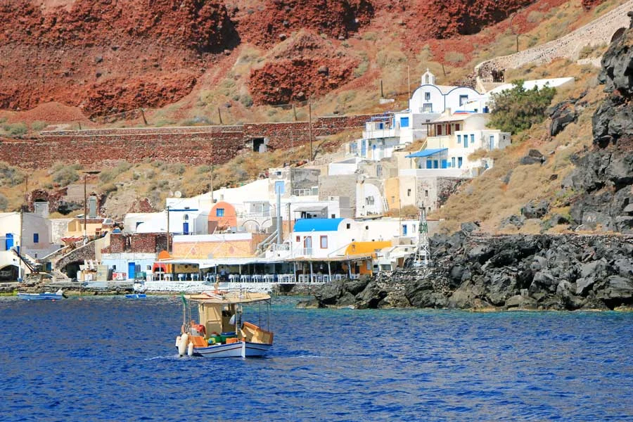 Santorini båt