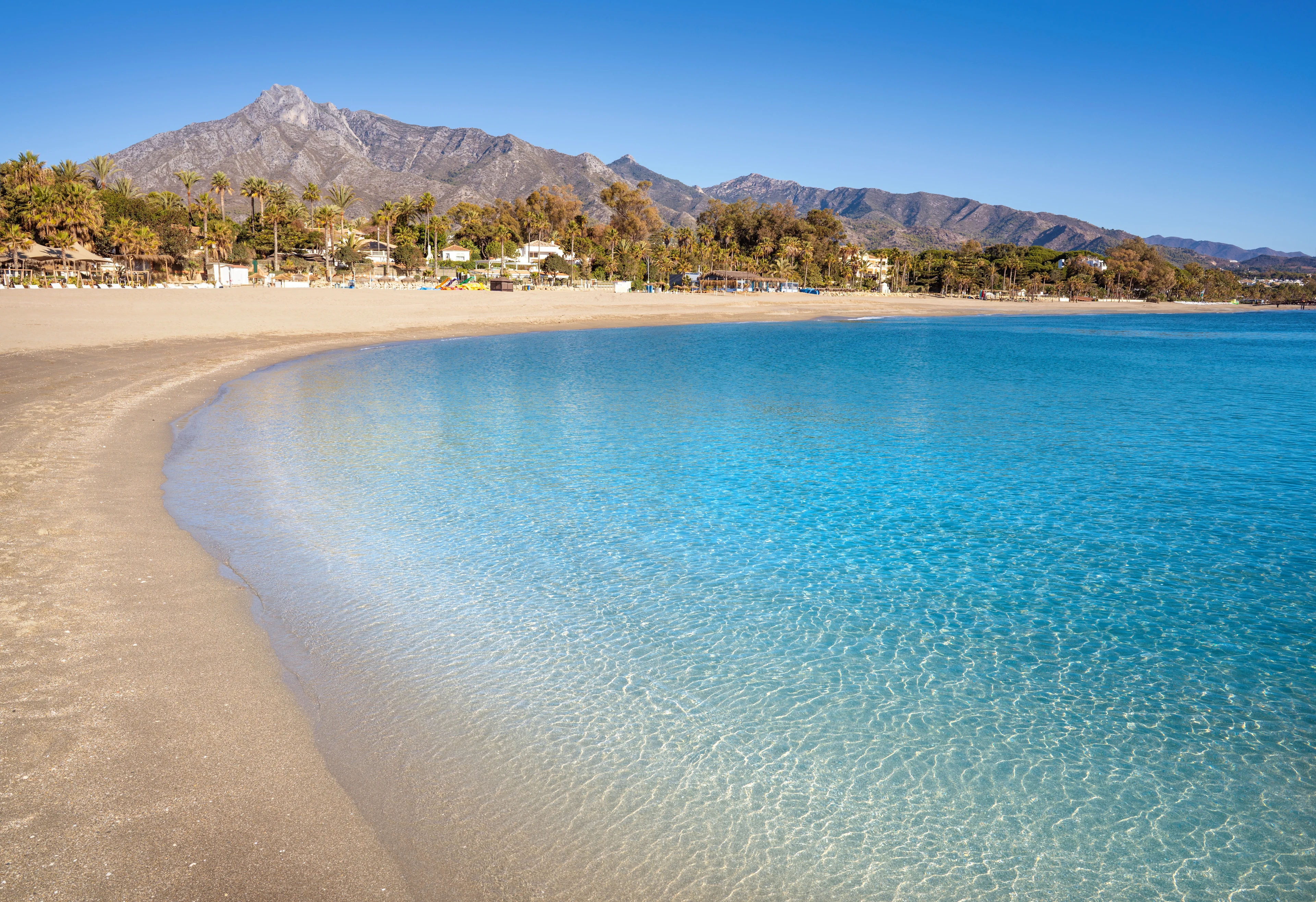 Promenadstråk vid Marbella Beach, Playa Nagüeles