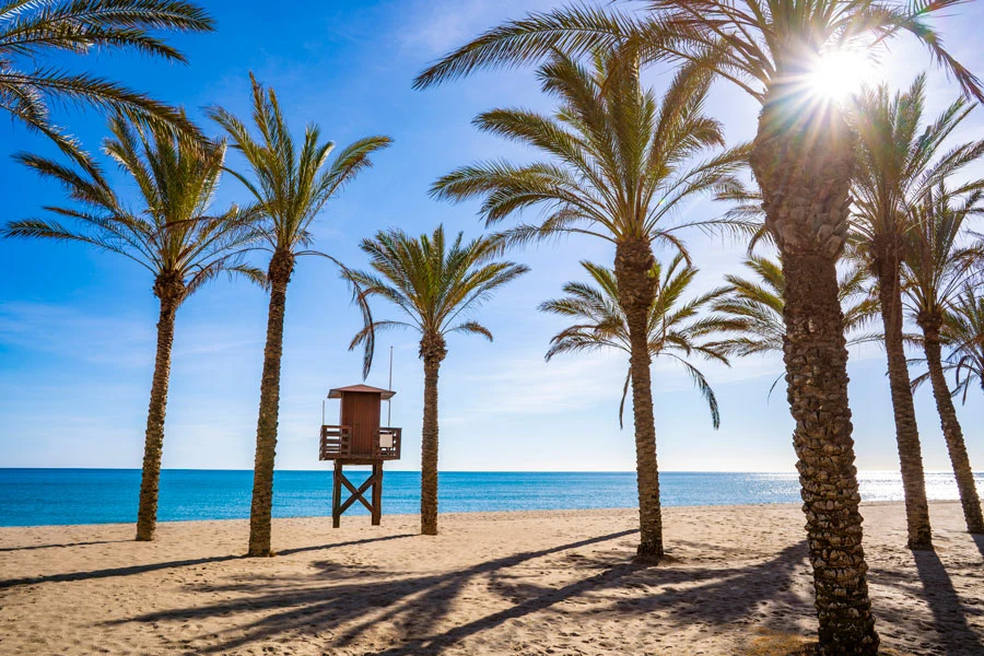 Playa de la Carihuela i Torremolinos