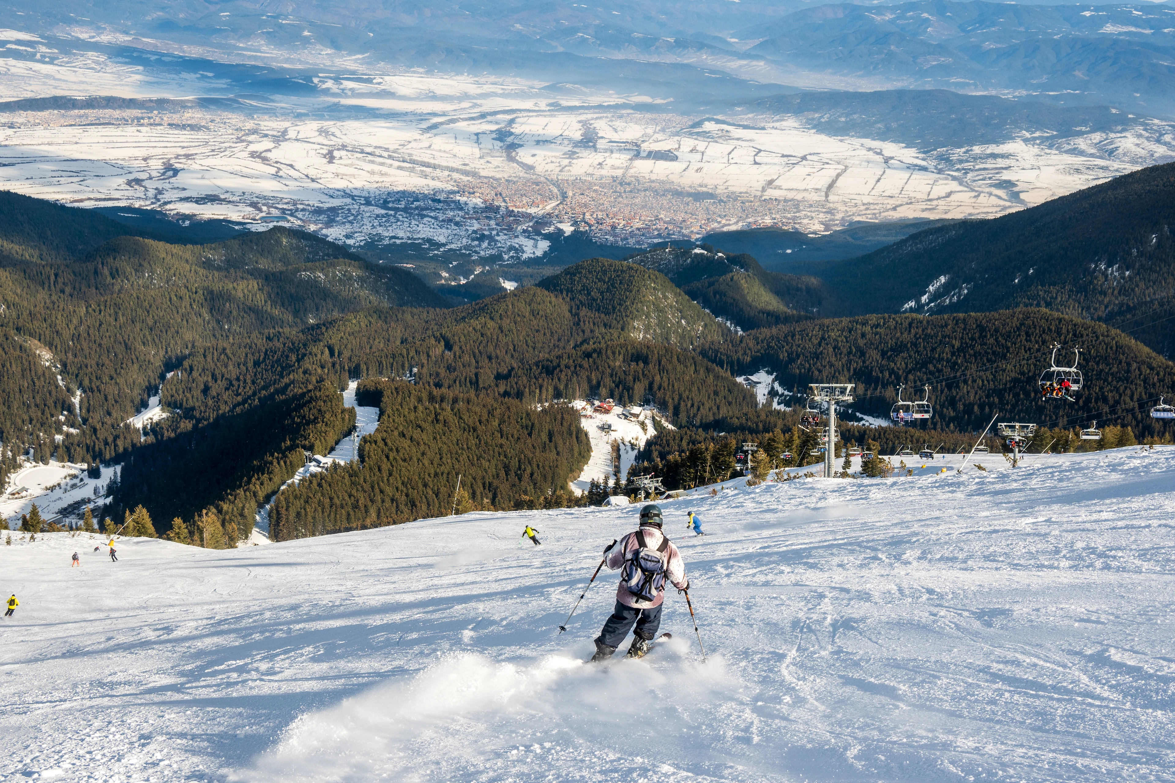 Skidåkare i bulgarien