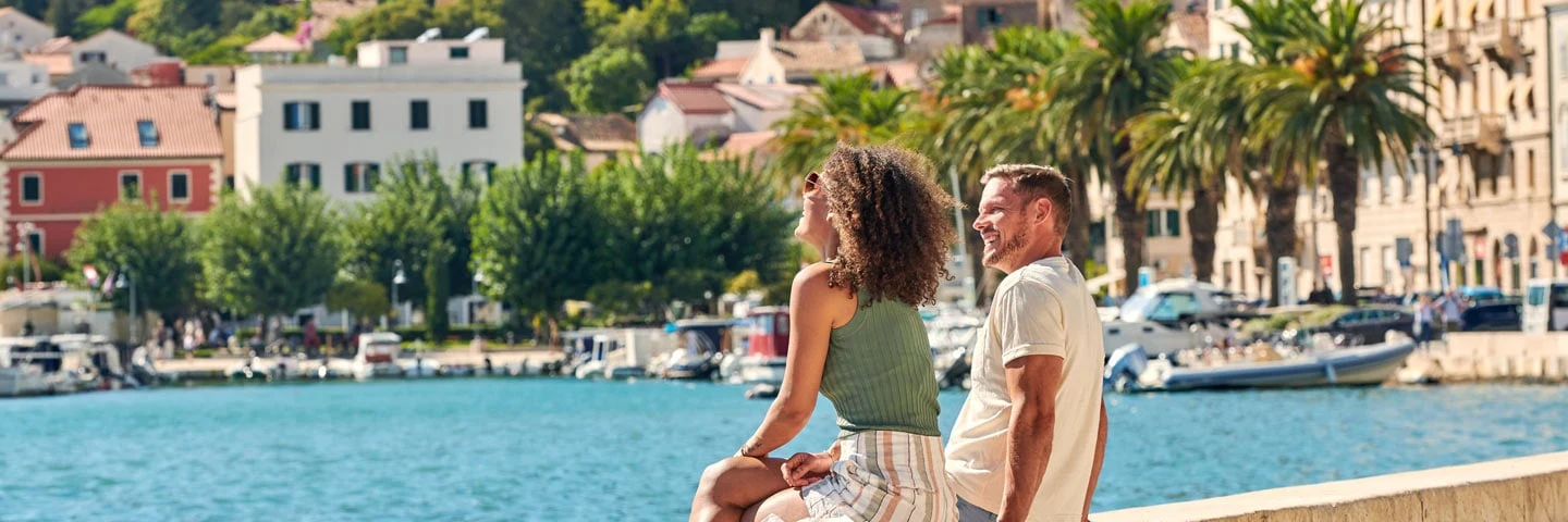 Een stel in Kroatië