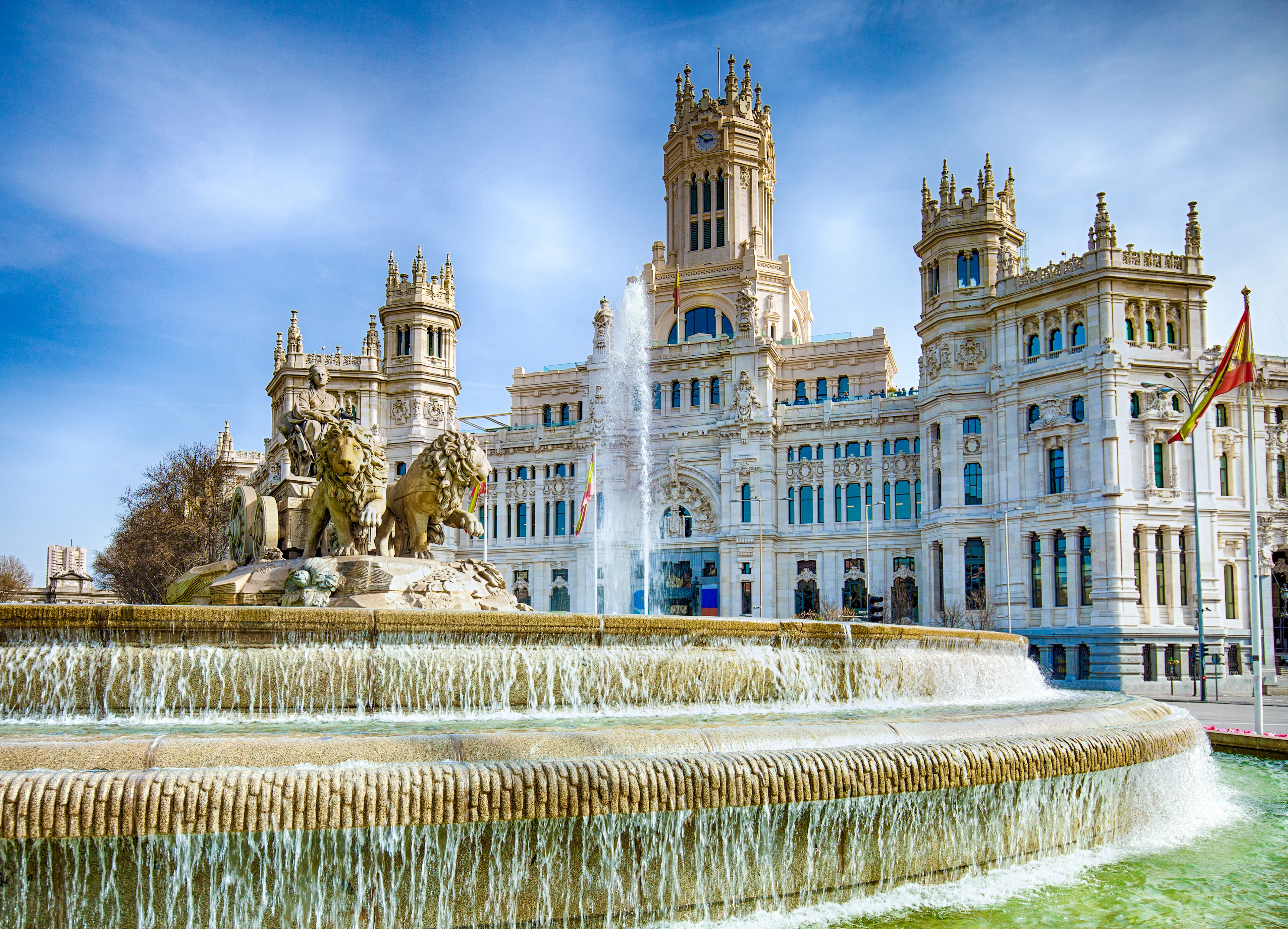 Cibeles-fontenen i sentrale Madrid