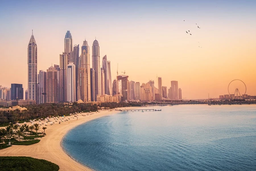 Skyline van Dubai