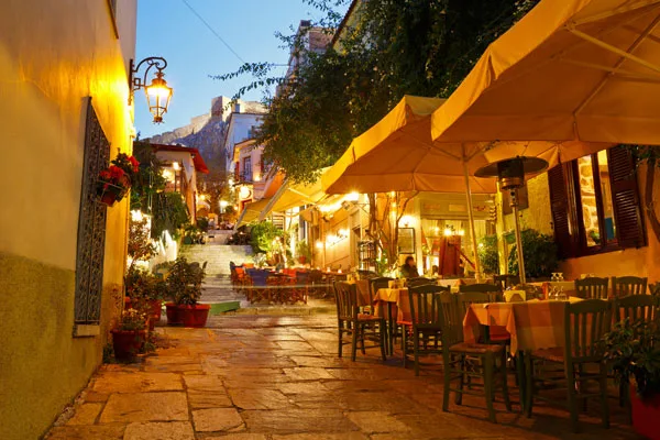 Athen uteservering